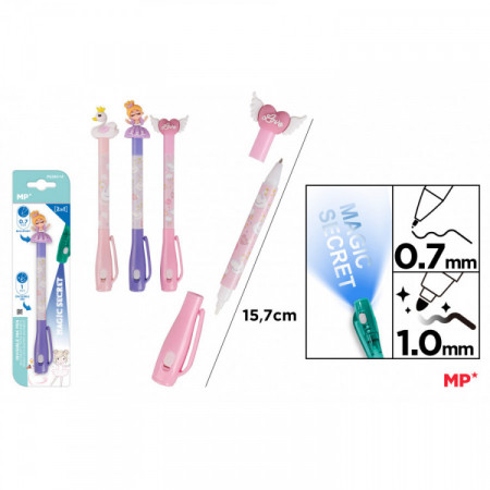 STYLO MAGIC SECRET 2EN1 PTE 0,7MM LOVE