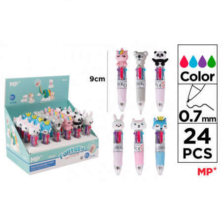 STYLO FANT. MULTI. 4 CL. PTE 0,7MM ANIMAL