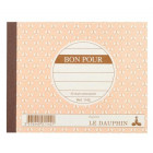 Carnet de Bon Pour autocopiant