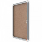 Vitrine d'intérieur liège NOBO CADRE ALU 6 x A4