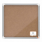 Vitrine d'intérieur liège NOBO CADRE ALU 6 x A4