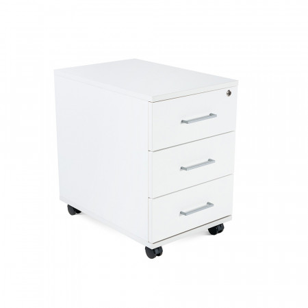 CAISSON MOBILE 3 TIROIRS BLANC/BLANC