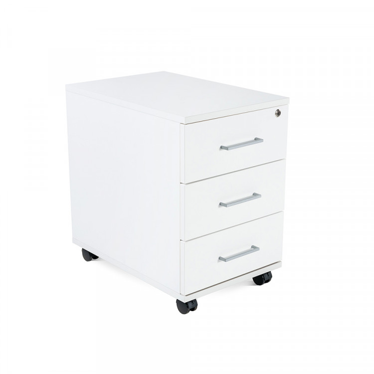 CAISSON MOBILE 3 TIROIRS BLANC/BLANC