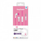 Ecouteurs Filaire Like Rose/Blanc KEYOUEST