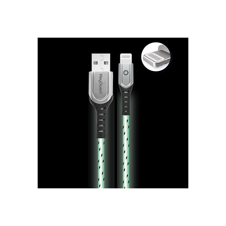 Câble Lightning Phospho 3A 1,20m KEYOUEST
