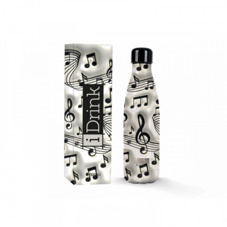 BOUTEILLE THERMIQUE 500ML MUSIC 3D