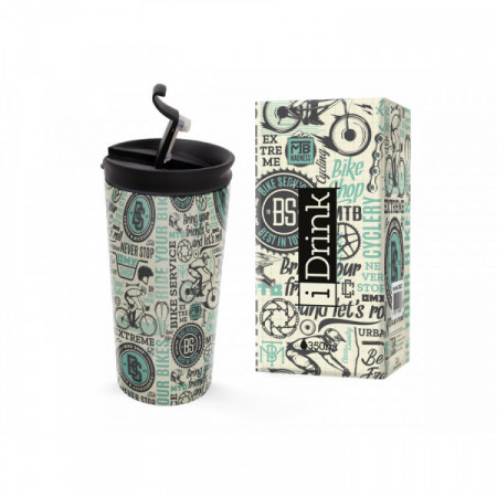 TASSE METALLIQUE BIKE 350 ML
