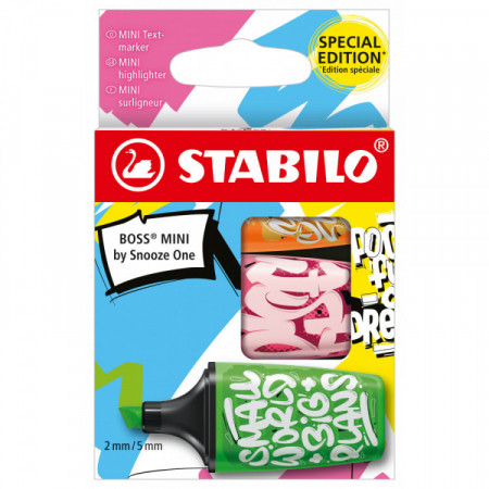 Etui X3 STABILO BOSS MINI SNOOZE ONE
