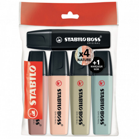 ECOPACK X5 STABILO BOSS ORIGINAL NATURE