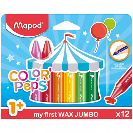 CRAYONS CIRE JUMBO X12 BTE CARTON