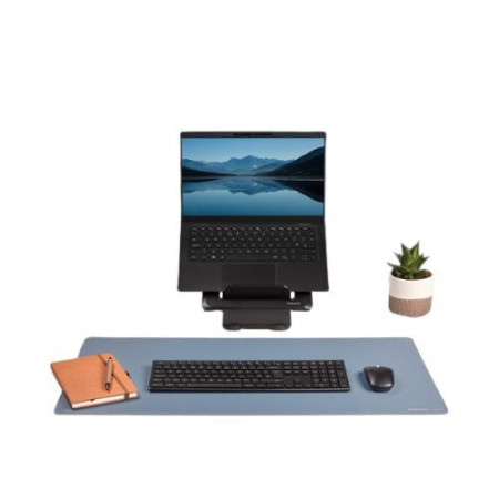 Tapis sous-main de bureau Breyta? - Bleu Gris - Antibactérien Microban® - Base recyclée