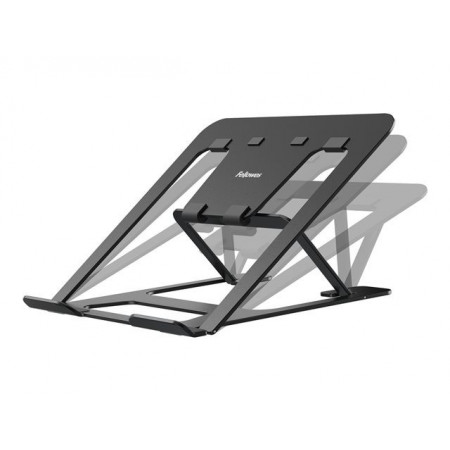 Support Ordinateur Portable Fellowes Alumia - Portable et Ergonomique - Aluminium Noir - Pour PC jusqu'à 15''