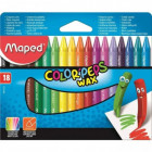 Crayons cire Color'Peps Wax x 18