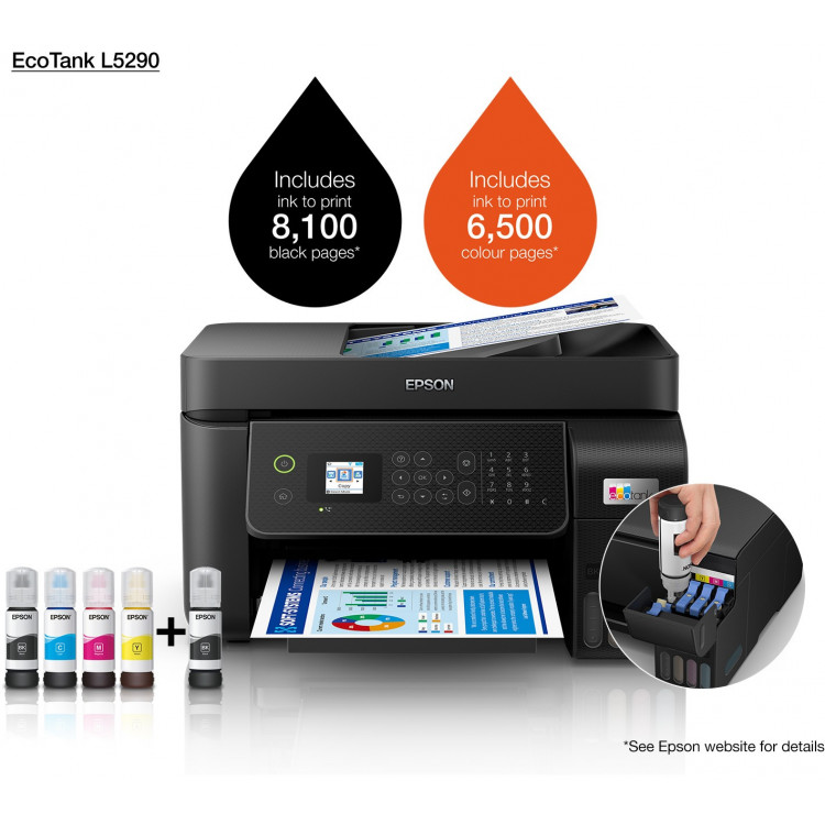 Imprimante Epson EcoTank L5290 – 4-en-1 sans cartouches