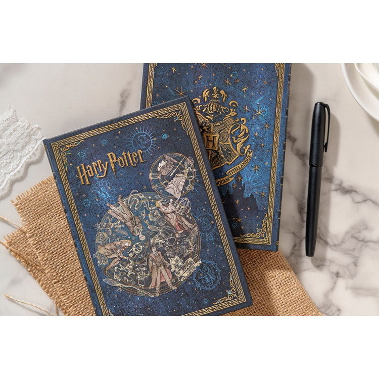 Carnet Légendes de Poudlard - Midi - Ligné - Couverture rigide bleue