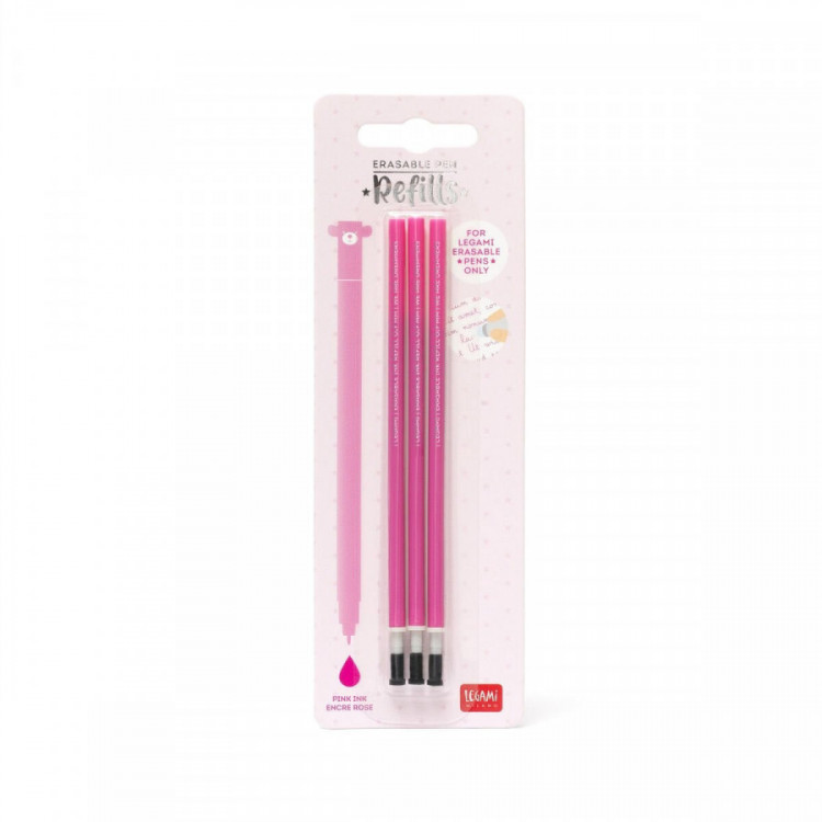3 RECHARGE STYLO GEL ROSE LEGAMI