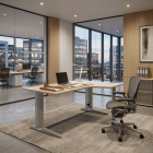 Bureau Direction angle gauche Pied métallique