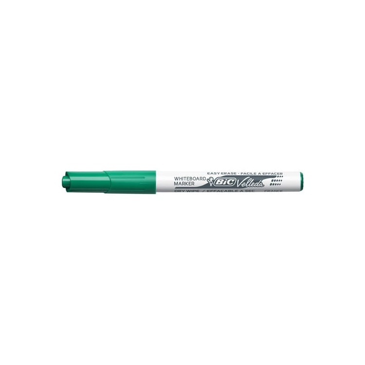 Feutre BIC Velleda 1741 – Pointe Moyenne 1,4 mm – Vert Éclatant