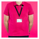 Kit 10 porte-badges 90x60 mm avec tours de cou