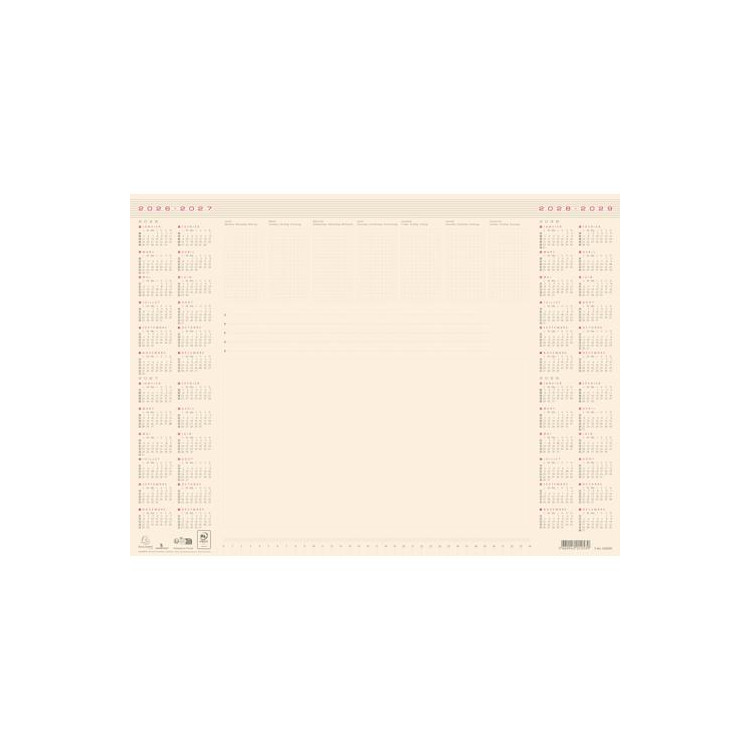 Sous-main 4 années 25 feuilles –