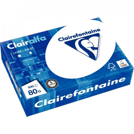 Ramette papier A5 Clairefontaine 80 g – 500 feuilles blanc multifonction
