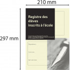 Registre scolaire élèves A4 Le Dauphin – 377 noms – 56 pages