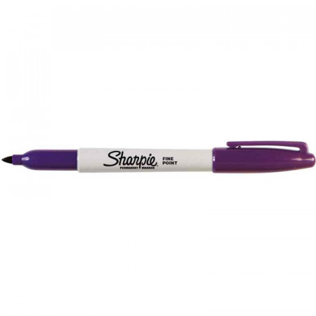 Marqueur permanent Sharpie FINE violet – Pointe fine 1 mm
