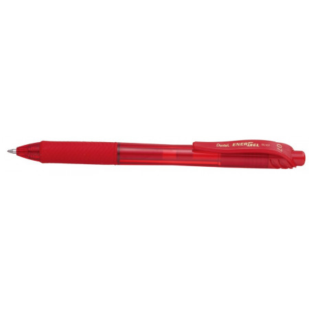 STYLO ROLLER ENCRE GEL - ENERGEL RETRACTABLE - 0,7mm - EPAISSEUR DE TRAIT ROUGE