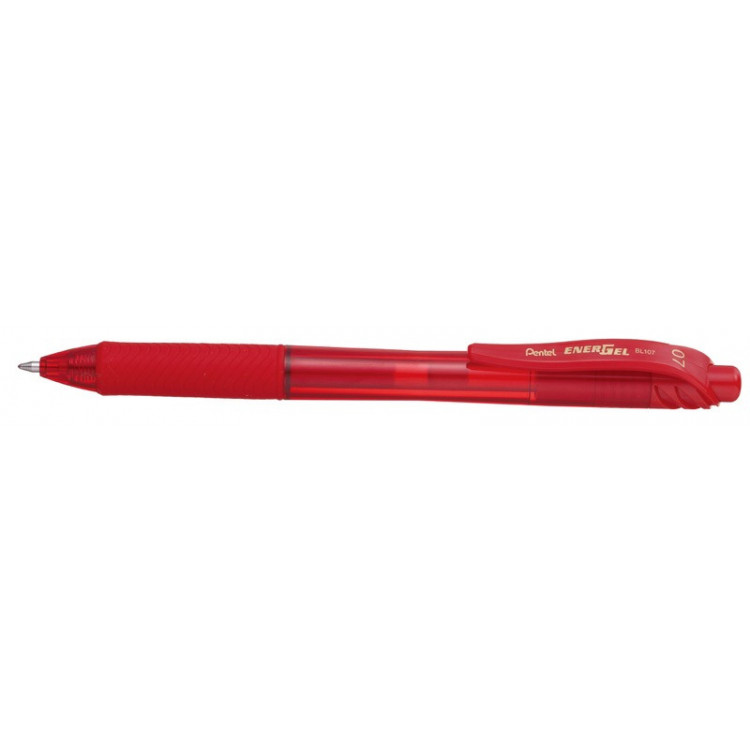 STYLO ROLLER ENCRE GEL - ENERGEL RETRACTABLE - 0,7mm - EPAISSEUR DE TRAIT ROUGE