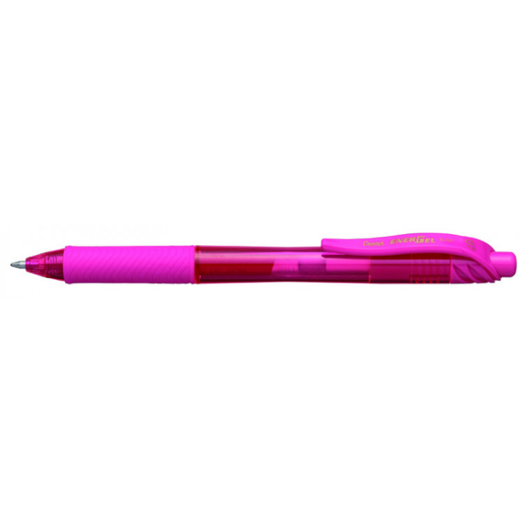 STYLO ROLLER ENCRE GEL - ENERGEL RETRACTABLE - 0,7mm - EPAISSEUR DE TRAIT ROSE