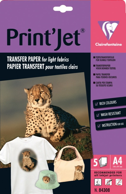 Papier transfert textile - BuroStock Guadeloupe