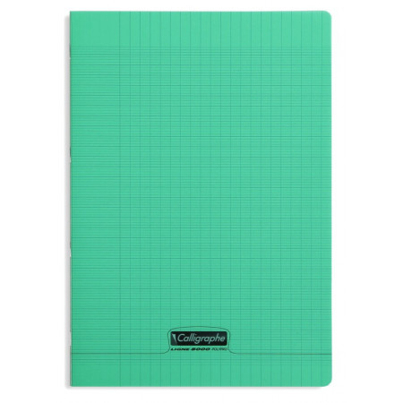 CAHIER POLYPRO, Format A4, Grands Carreaux, 21X29.7 - 96 PAGES SEYES VERT