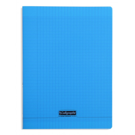 CAHIER POLYPRO, Grand Format, Grands Carreaux, 24X32 - 96 PAGES SEYES BLEU