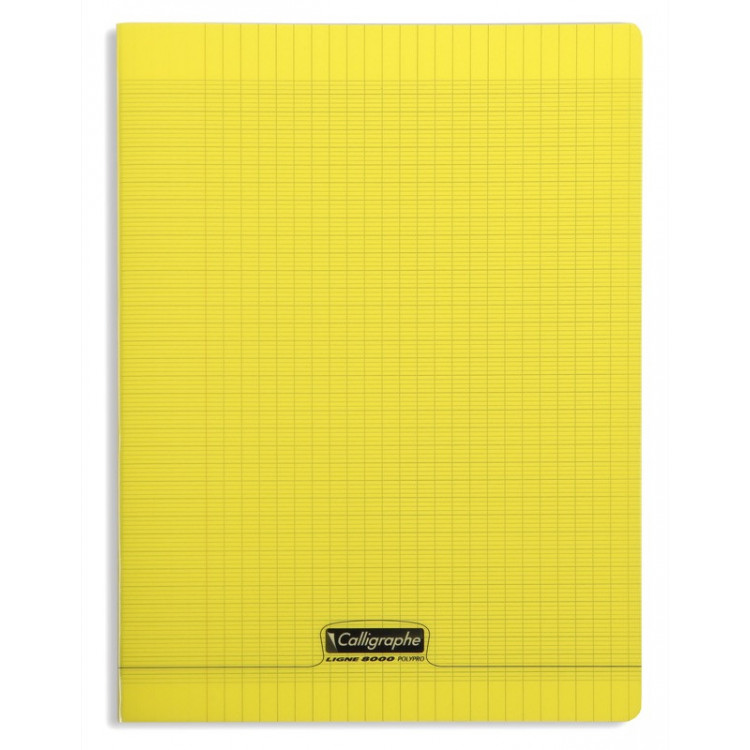 CAHIER POLYPRO, Grand Format, Grands Carreaux, 24X32 - 96 PAGES SEYES JAUNE