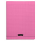 CAHIER POLYPRO, Grand Format, Grands Carreaux, 24X32 - 96 PAGES SEYES ROSE