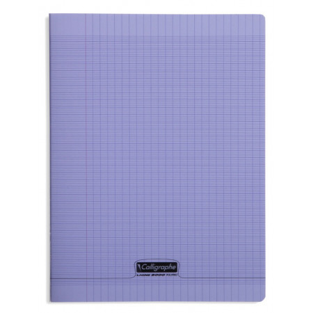 CAHIER POLYPRO, Grand Format, Grands Carreaux, 24X32 - 96 PAGES SEYES VIOLET