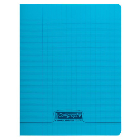 CAHIER POLYPRO, Petit Format, Grands Carreaux, 17X22 96 PAGES SEYES BLEU