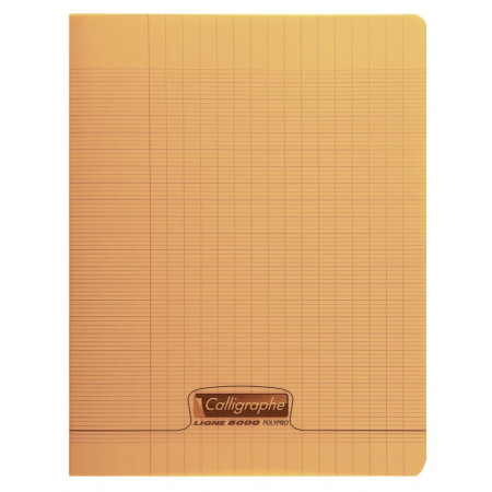 CAHIER POLYPRO, Petit Format, Grands Carreaux, 17X22 96 PAGES SEYES ORANGE