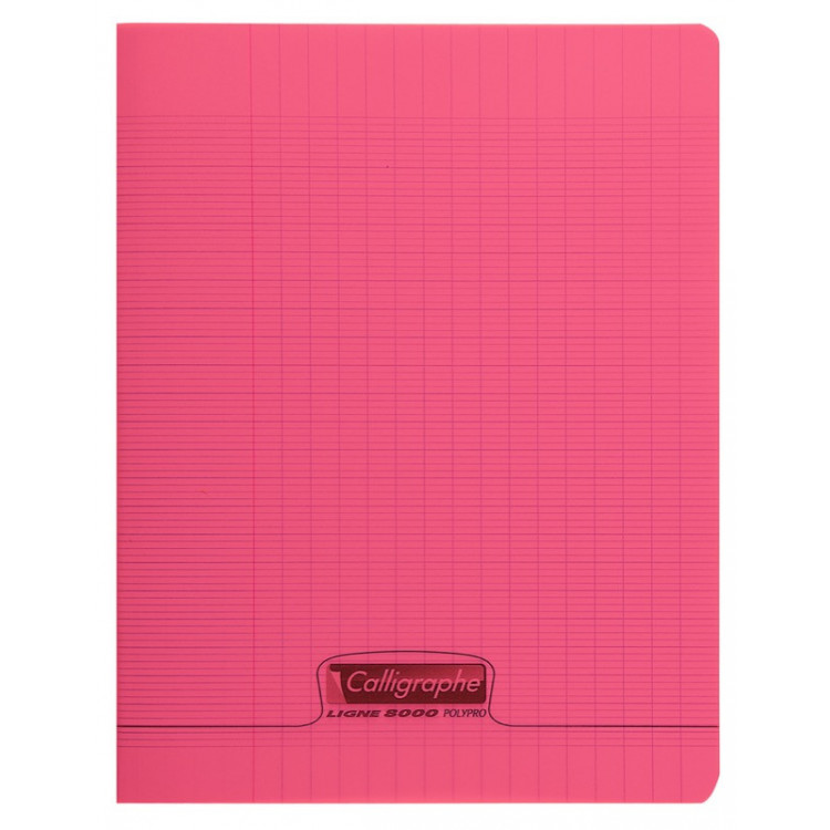 CAHIER POLYPRO, Petit Format, Grands Carreaux, 17X22 96 PAGES SEYES ROUGE