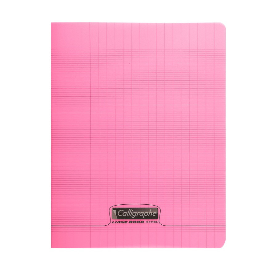 CAHIER POLYPRO, Petit Format, Grands Carreaux, 17X22 48 PAGES SEYES  TRANSPARENT - BuroStock Guadeloupe