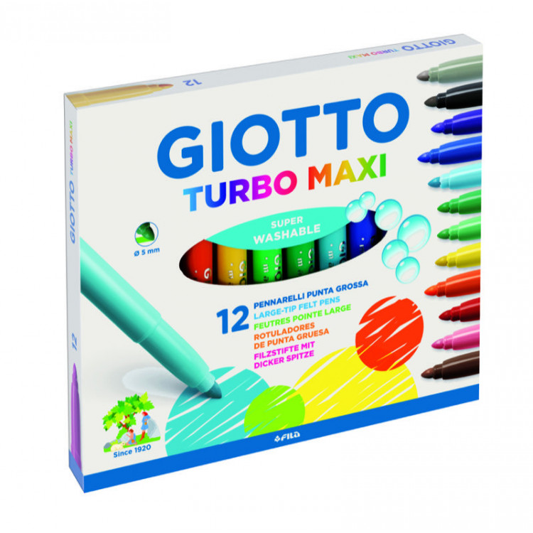 BOITE DE 12 FEUTRES TURBO MAXI